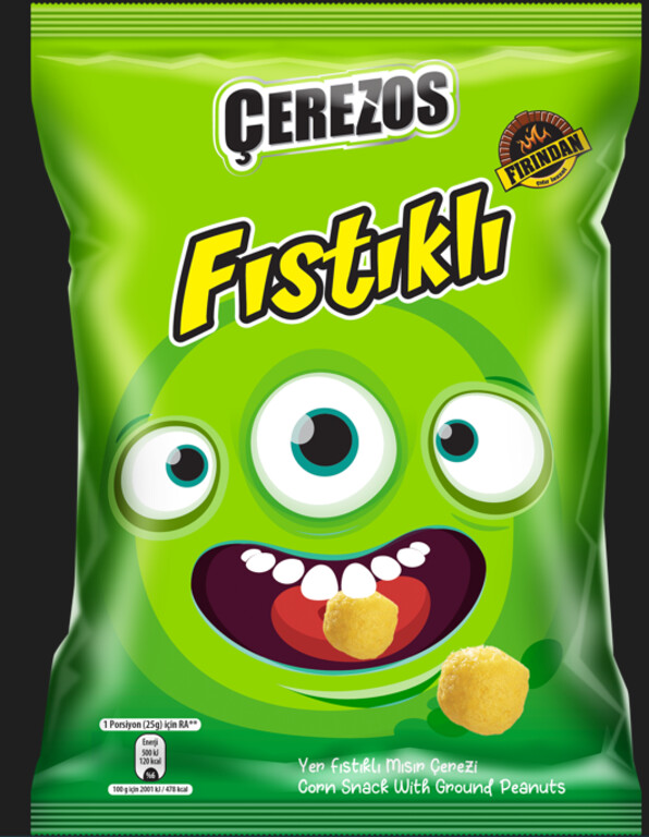 Çerezos Face Fıstık Mısır Cipsi 50 gr Fiyatları, Özellikleri ve